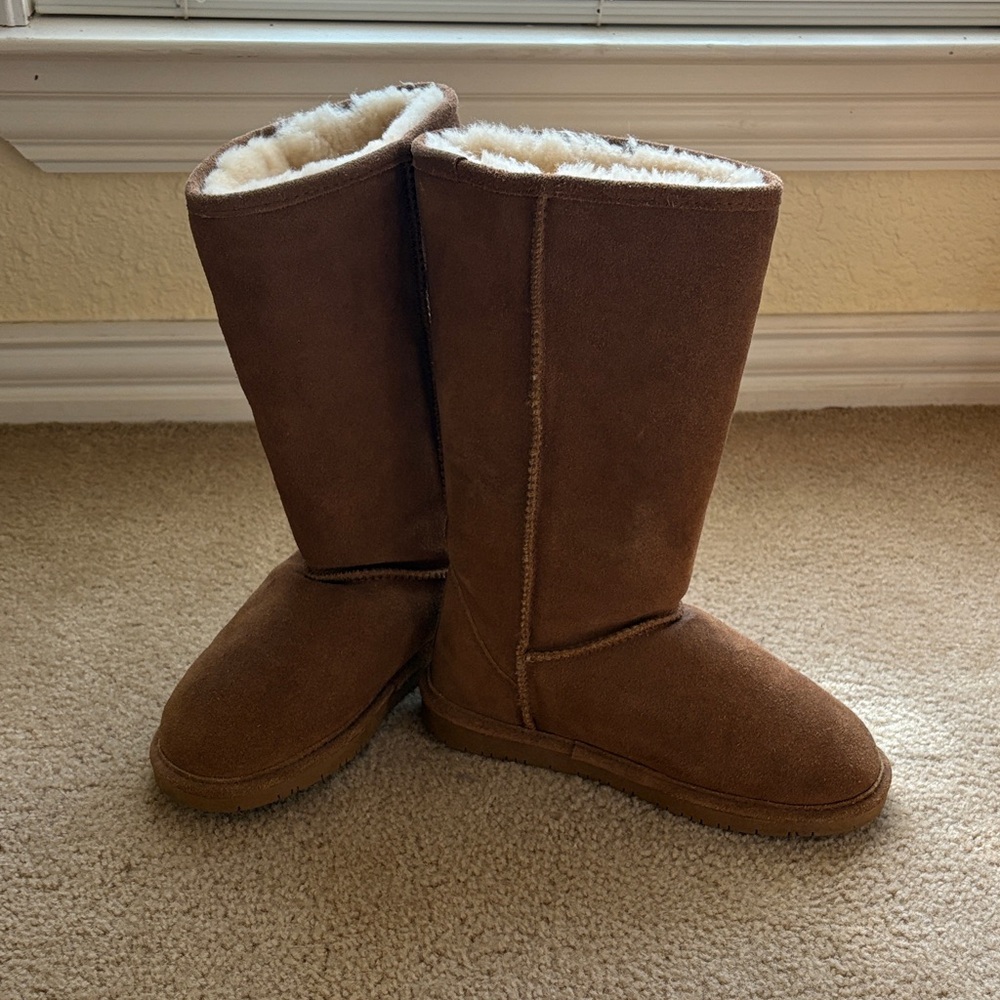 BearPaw Emma Tall Genuine Sheepskin Lined Boot